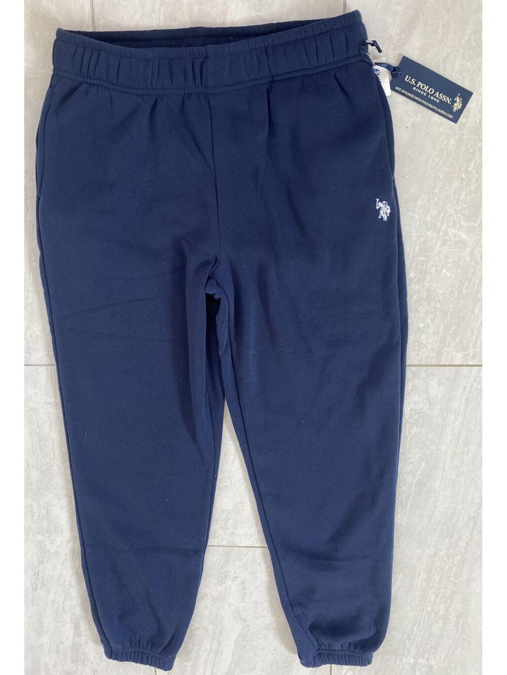 U.S. Polo Assn. Men's Navy Blue Jogger Sweatpants Medium
